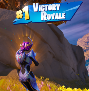 Victory royale screen from Fortnite.